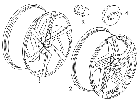 2024 Chevy Equinox EV Wheels Diagram
