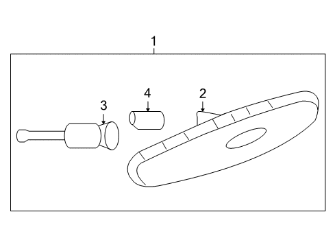 2008 Chevy Aveo5 Side Marker Lamp Diagram for 96495233