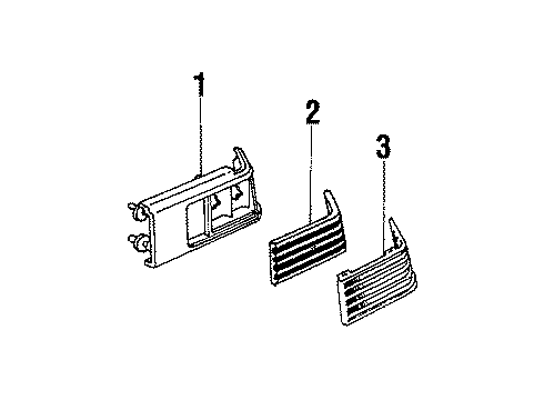 1985 Pontiac 6000 Upper Shroud, Driver Side Diagram for 16502557