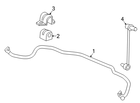 2007 Saturn Relay Stabilizer Bar & Components Diagram 2 - Thumbnail