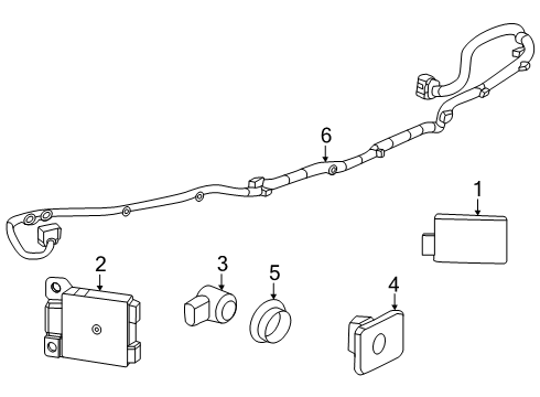 2025 Chevy Equinox Bumper & Components - Rear Diagram