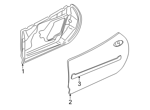 2003 Chevy Corvette Door & Components Diagram
