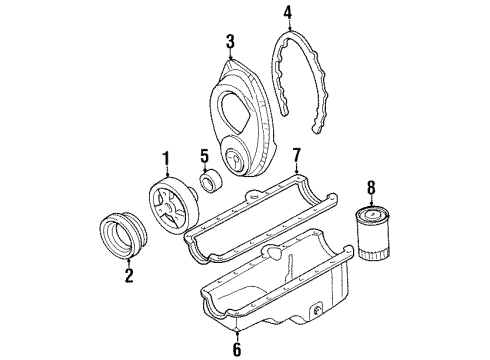 1988 Chevy C3500 Engine Parts Diagram