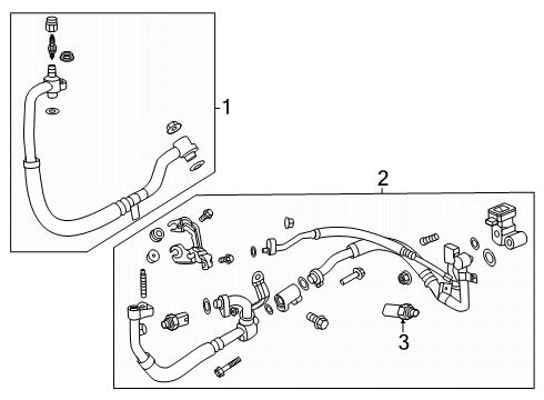 2024 Chevy Equinox EV Hoses & Pipes Diagram