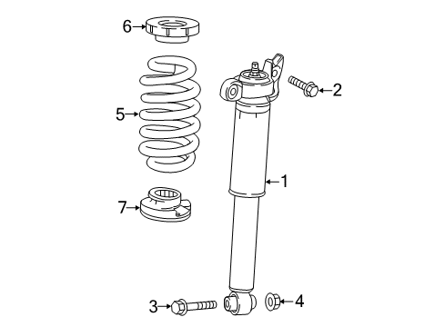 2023 GMC Acadia Shocks & Components Diagram