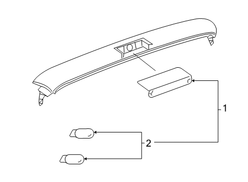 2025 Chevy Express 2500 High Mount Lamps Diagram