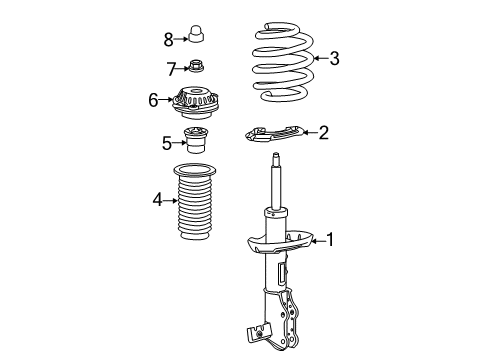 2024 GMC Terrain Struts & Components Diagram