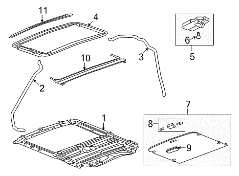 2008 Saturn Vue Sunroof Diagram 2 - Thumbnail