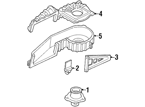 1998 Oldsmobile Cutlass Blower Motor & Fan Diagram