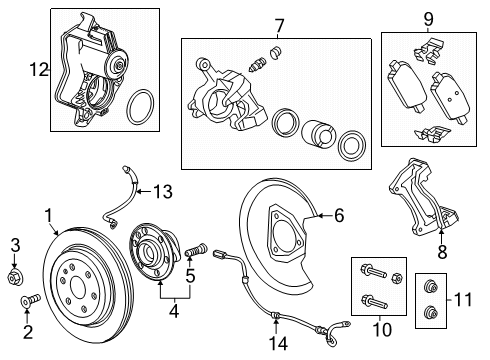 2024 GMC Acadia Anti-Lock Brakes Diagram