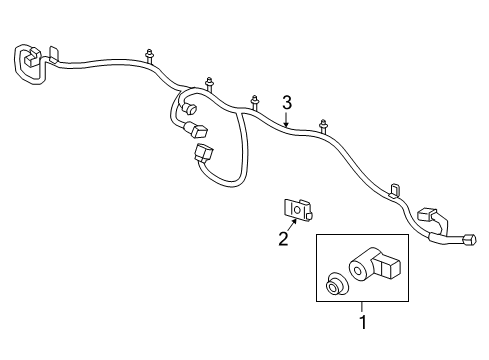 2019 Chevy Sonic Parking Aid Diagram