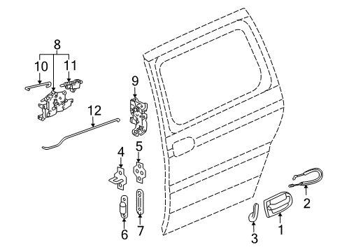 2006 Saturn Relay Lock & Hardware Diagram