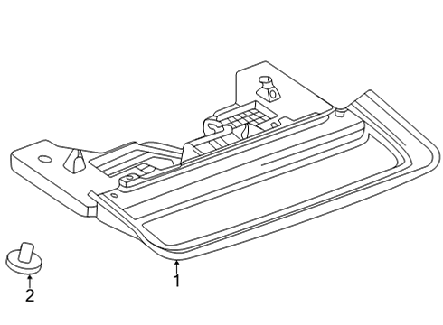 2025 Cadillac CT5 High Mount Lamps Diagram