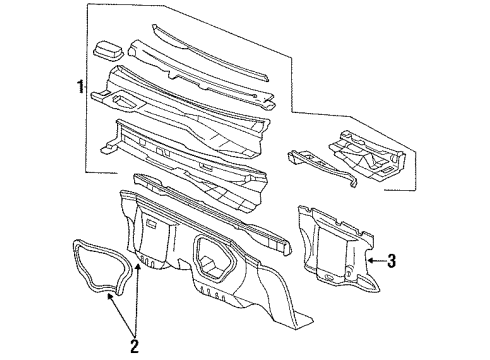 1991 Chevy Lumina Cowl Diagram