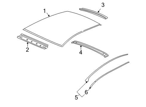 2006 Pontiac G6 Header Panel Diagram for 15863687