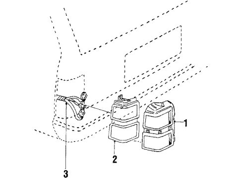 1988 Chevy Celebrity Tail Lamps Diagram