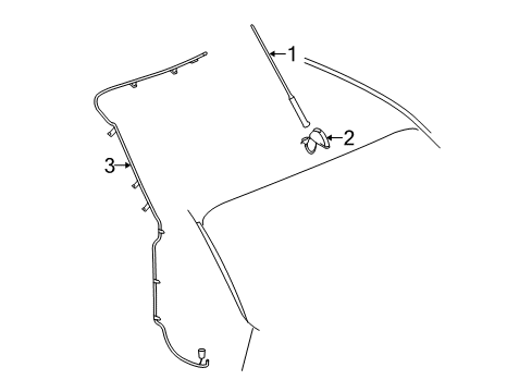2010 Chevy HHR Antenna & Radio Diagram 3 - Thumbnail