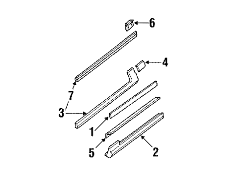 1994 Buick Regal Ground Effects Retainer Clip Diagram for 10134646