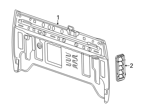 2014 Chevy Silverado 1500 Back Panel Diagram