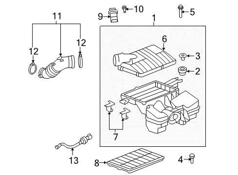 2007 Pontiac Solstice PCV Hose Diagram for 12606566
