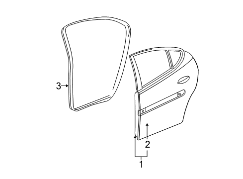2004 Pontiac Grand Prix Door & Components Diagram 2 - Thumbnail