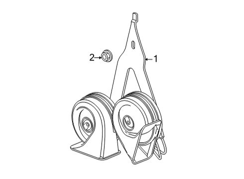 2021 Chevy Silverado 2500 HD Horn Diagram