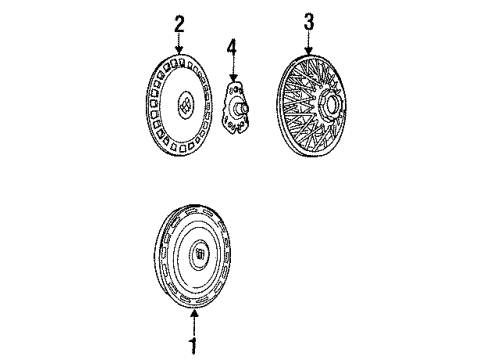 1984 Buick Century Cap Bracket Diagram for 25522221
