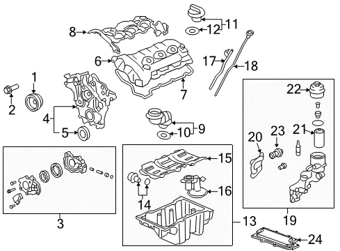 2011 Cadillac CTS Engine Parts Diagram