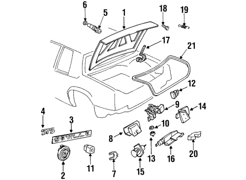 1992 Cadillac Seville Trunk Diagram