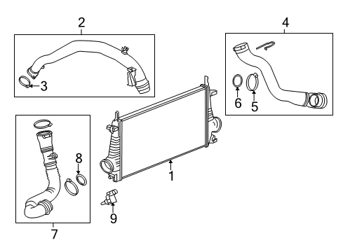 2015 Buick Verano Intercooler Diagram for 13311080