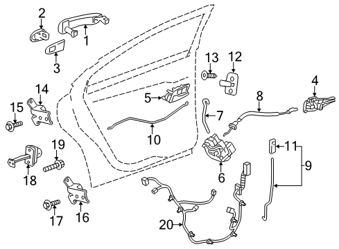 2019 Chevy Sonic Rod Diagram for 96940888