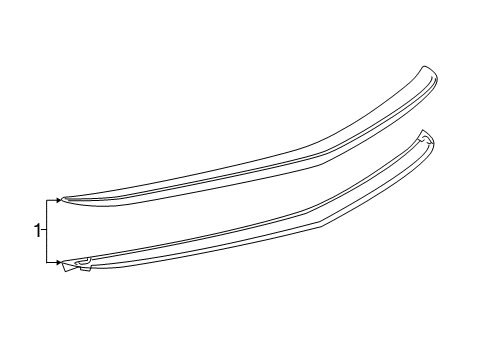 2019 Cadillac ATS Rear Spoiler Diagram 3 - Thumbnail