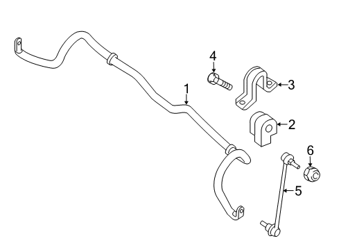 2015 Chevy City Express Stabilizer Bar & Components Diagram