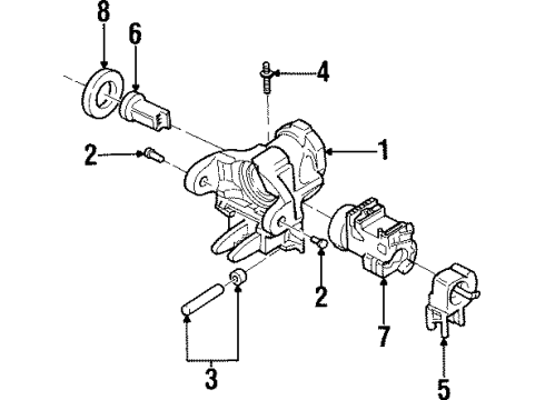 1997 Cadillac Catera Housing & Components Diagram