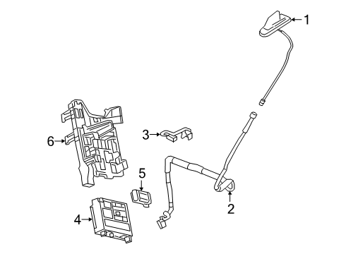 2022 Chevy Silverado 1500 Communication System Components Diagram