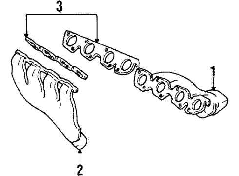 1995 Oldsmobile Aurora Exhaust Manifold Diagram