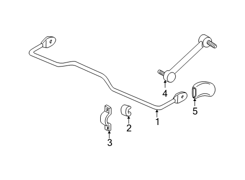 2000 Buick Regal Stabilizer Bar & Components Diagram 4 - Thumbnail