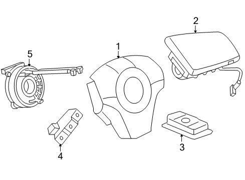 2009 Saturn Sky Air Bag Components Diagram