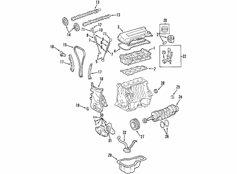 1998 Chevy Prizm Engine Mounting Diagram
