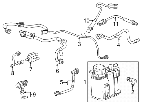 2025 Chevy Equinox Emission Components Diagram