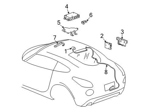 2009 Pontiac Solstice Receiver Diagram for 20942555