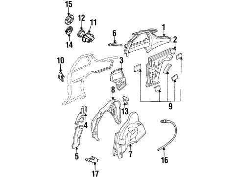 1992 Pontiac Grand Am Relief Valve, Center Inner Diagram for 20214461