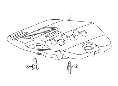 2010 Chevy Malibu Engine Appearance Cover Diagram