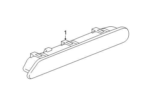 2016 Chevy Spark High Mount Lamp Diagram for 42421412