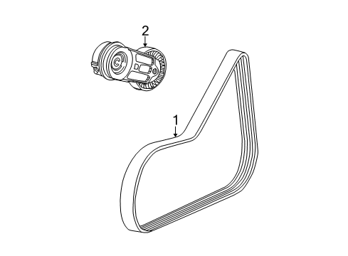 2007 Chevy Cobalt Belts & Pulleys - Belts Diagram 2 - Thumbnail
