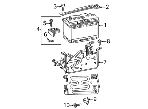 2025 GMC Sierra 3500 HD Battery Diagram