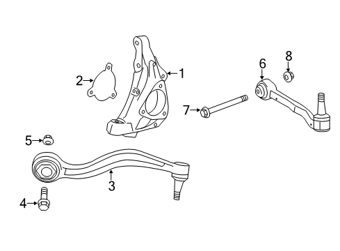 2021 Chevy Camaro Front Suspension Components Diagram