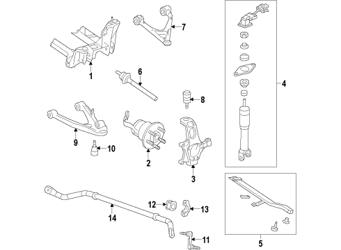 2015 Chevy Corvette Stabilizer Bar, Blue Diagram for 22936510