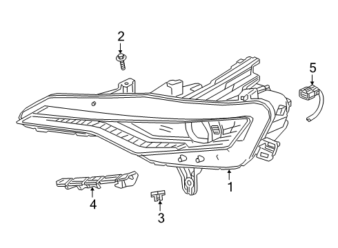 2023 Chevy Camaro Headlamps Diagram 2 - Thumbnail