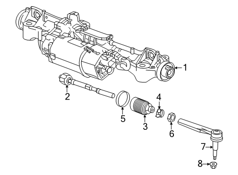 2024 Chevy Silverado EV Steering Gear & Linkage Diagram